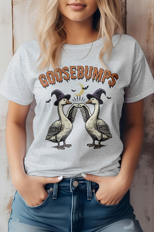 Vintage Halloween Farm Goose Bumps Graphic Tee